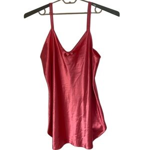 Secret Treasures Satin Slip Dress 2XL | Vintage Y2K Lingerie | Coral Salmon Pink